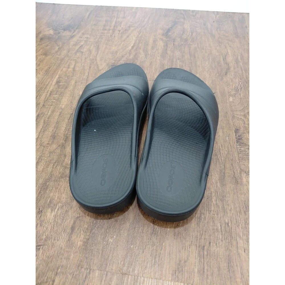 OOFOS OOahh Size Men's 6 / Women's 8  Unisex Slide Sandals - Black